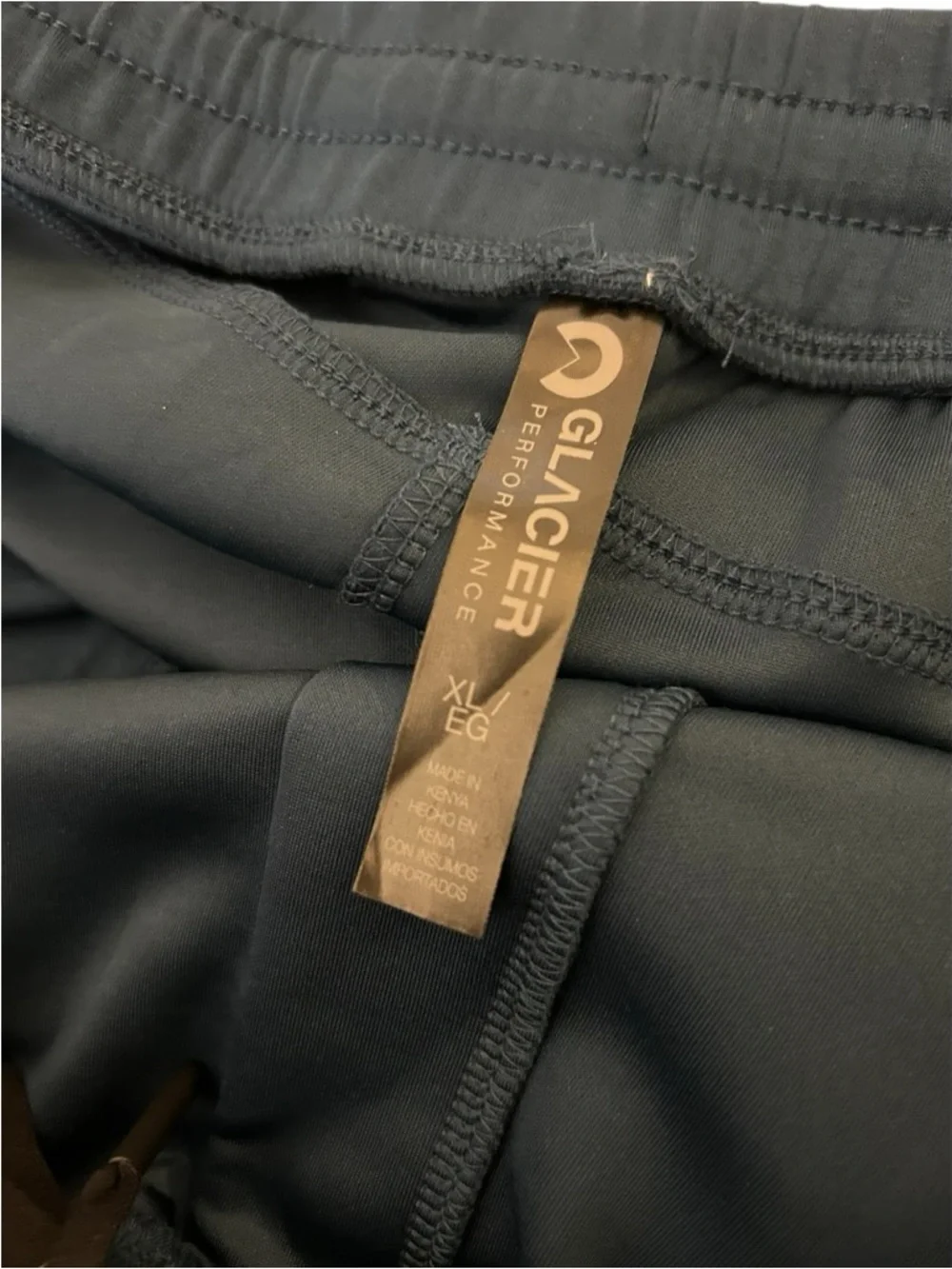 Glacier Men's Real Navy Zipper Pocket Jogger Pants Size XL